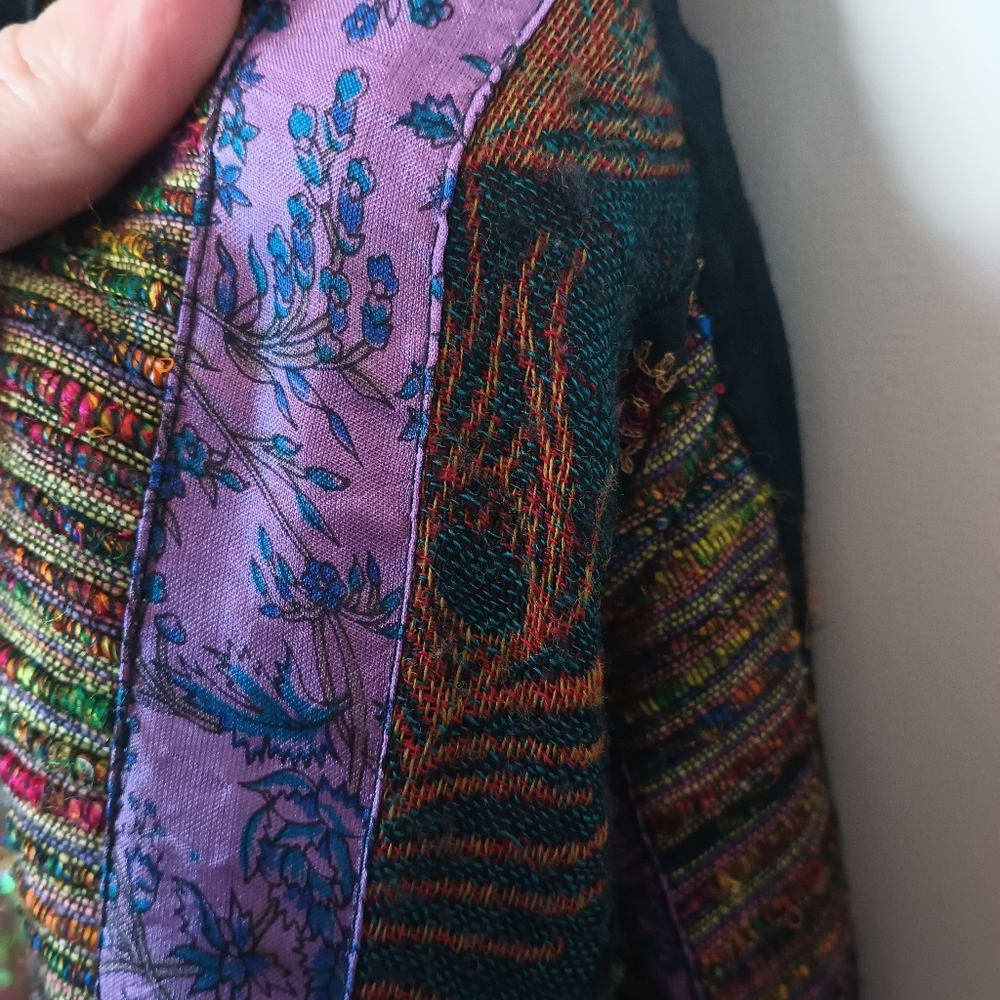 Coldwater Creek Eclectic Patchwork Jacket Small E… - image 8